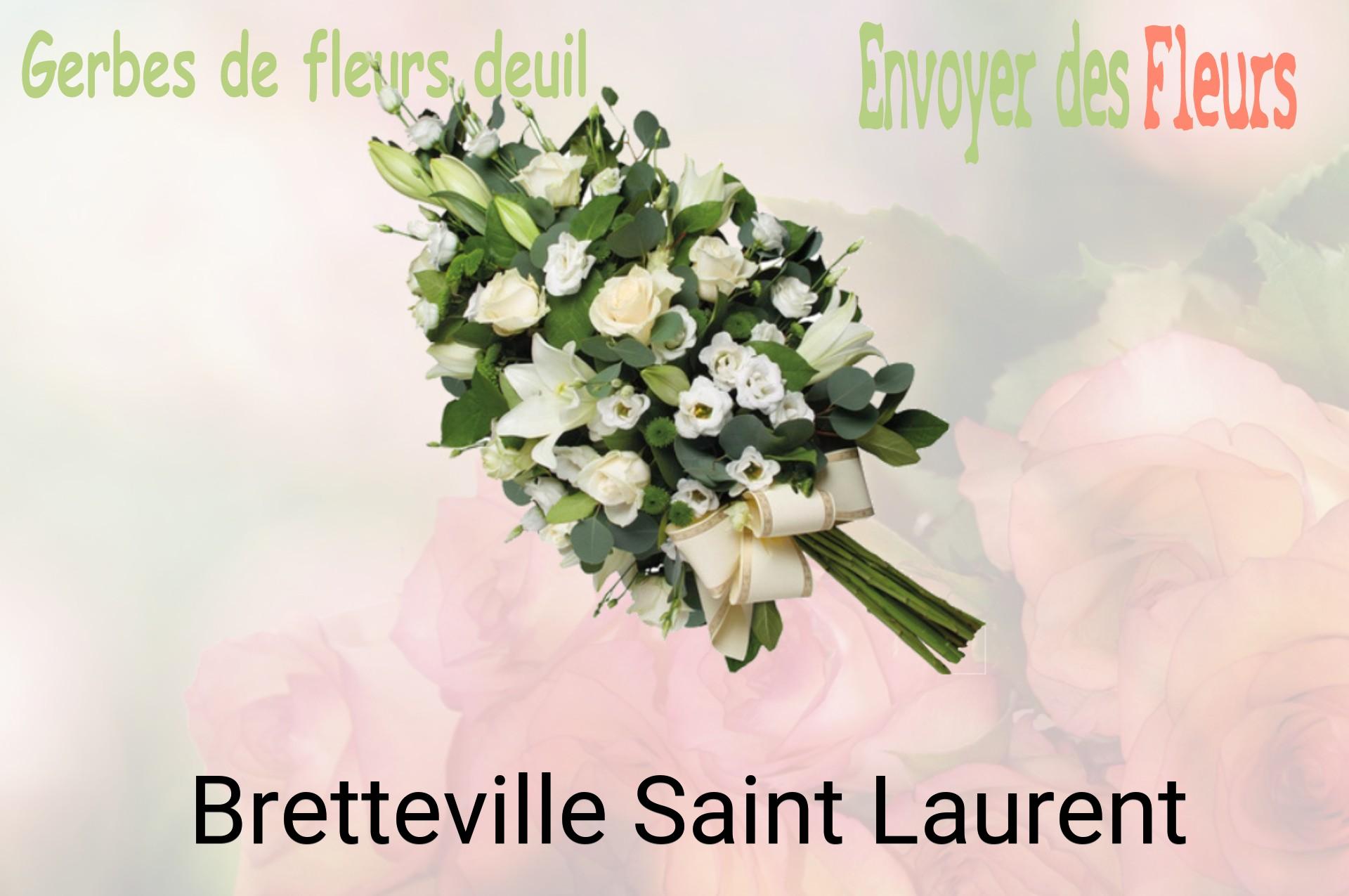 Gerbe de fleurs de deuil livrée à Bretteville-Saint-Laurent